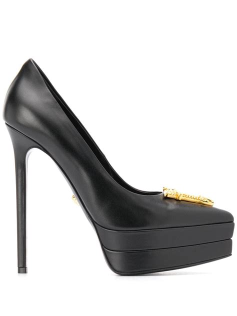 versace slingback pumps|Versace virtus high heels.